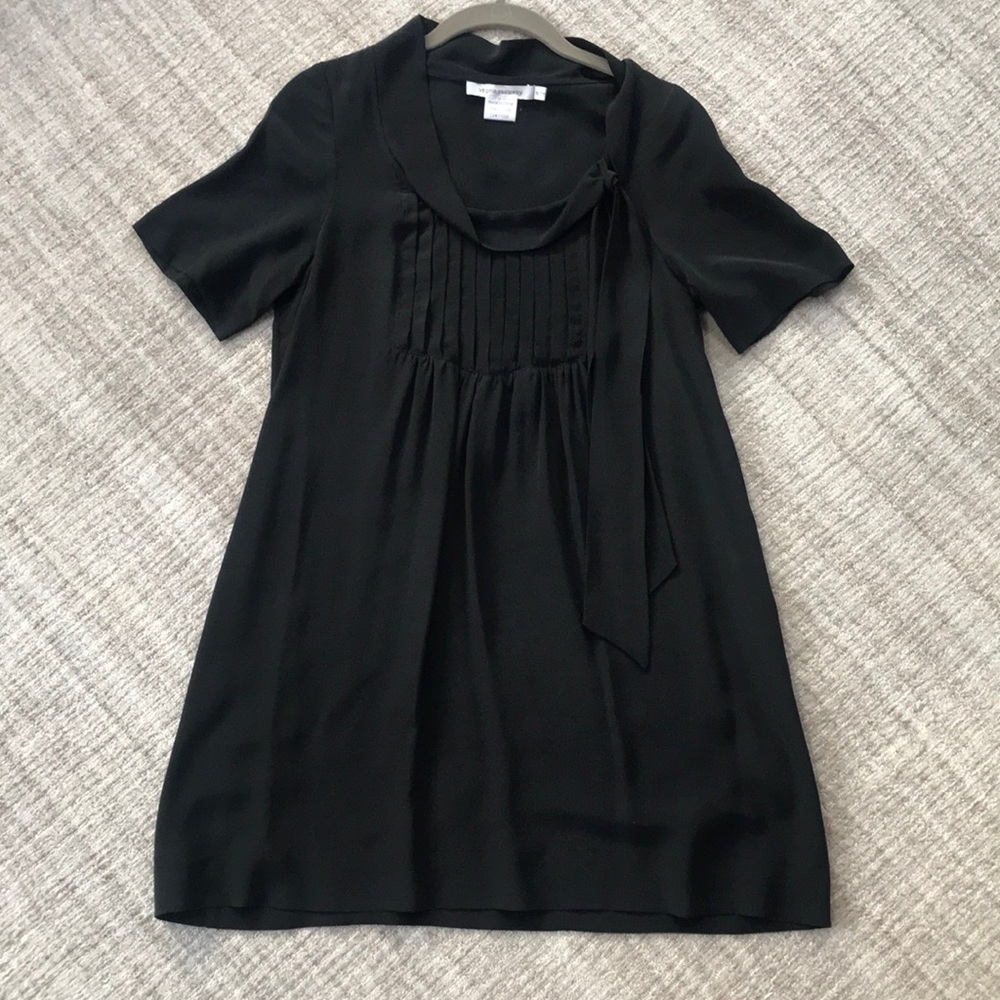 Black silk dress by Virginia Castaway S/M